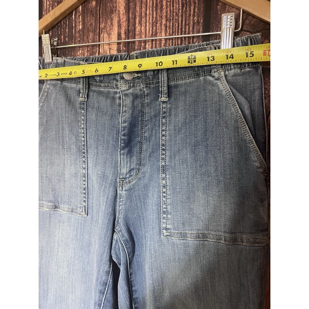 Judy Blue Women Jeans Size 5/27 Stretch Waist Straight Leg Denim Med Big Pockets - Picture 5 of 10